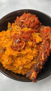 Beans Porridge with choice of protein (Fish, Goat Meat, Chicken, Beef, Turkey)